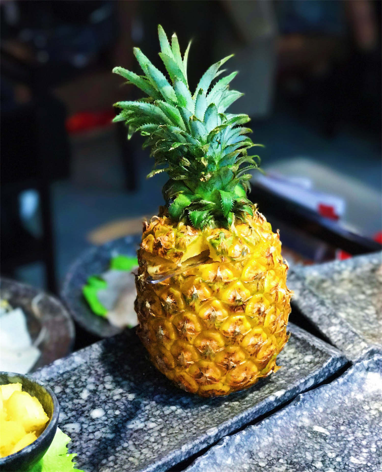 切片的菠萝高清摄影大图-千库网