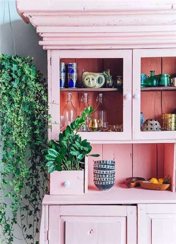 Green plants on both sides of the home