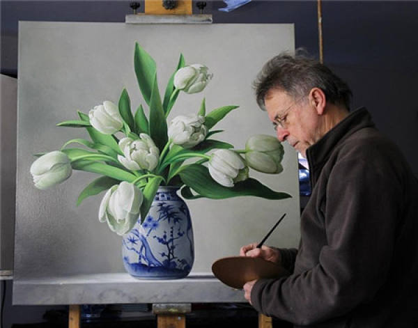 Appreciation of Flower Arrangement Painting