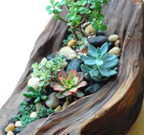 Wooden basin