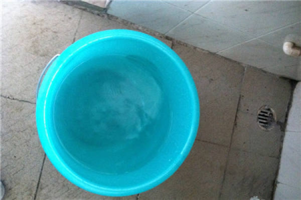 A pail of water
