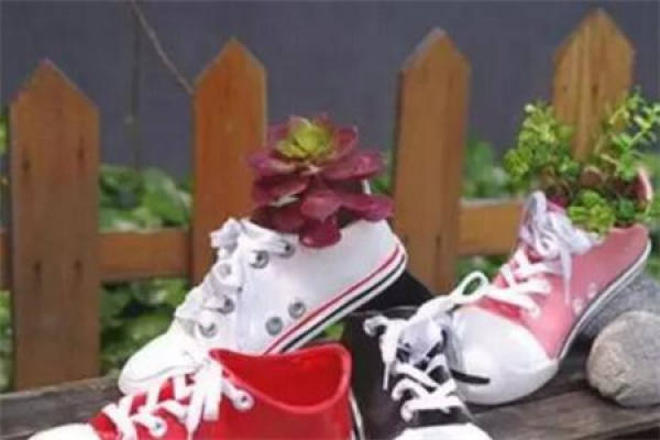 Canvas shoe flower