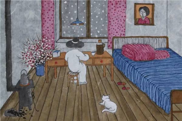 You and I cuddled by the fire and talked village gossip while the dogs and cats dozed.
