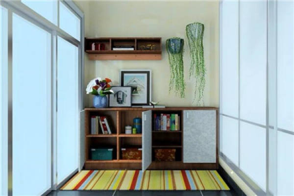 The balcony turns into a storeroom.