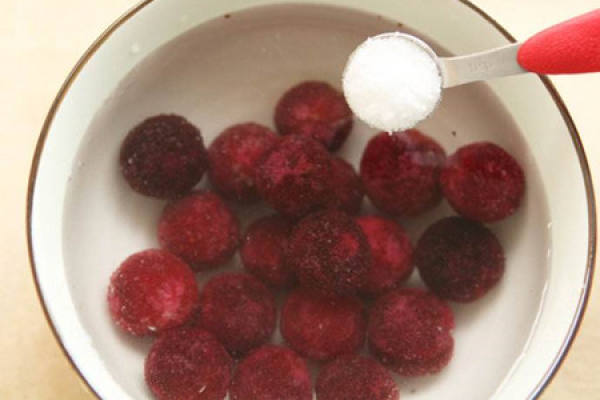 wash bayberry with salt water
