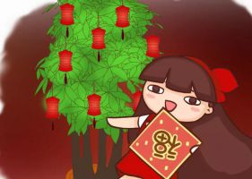 過(guò)年給花塞點(diǎn)錢(qián)，福氣增加100倍，紅紅火火迎新春！